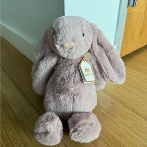 Jellycat luxe bashful Rosa bunny. New with tags
